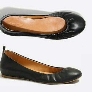 J Crew NWT Anya Leather Ballet Flat